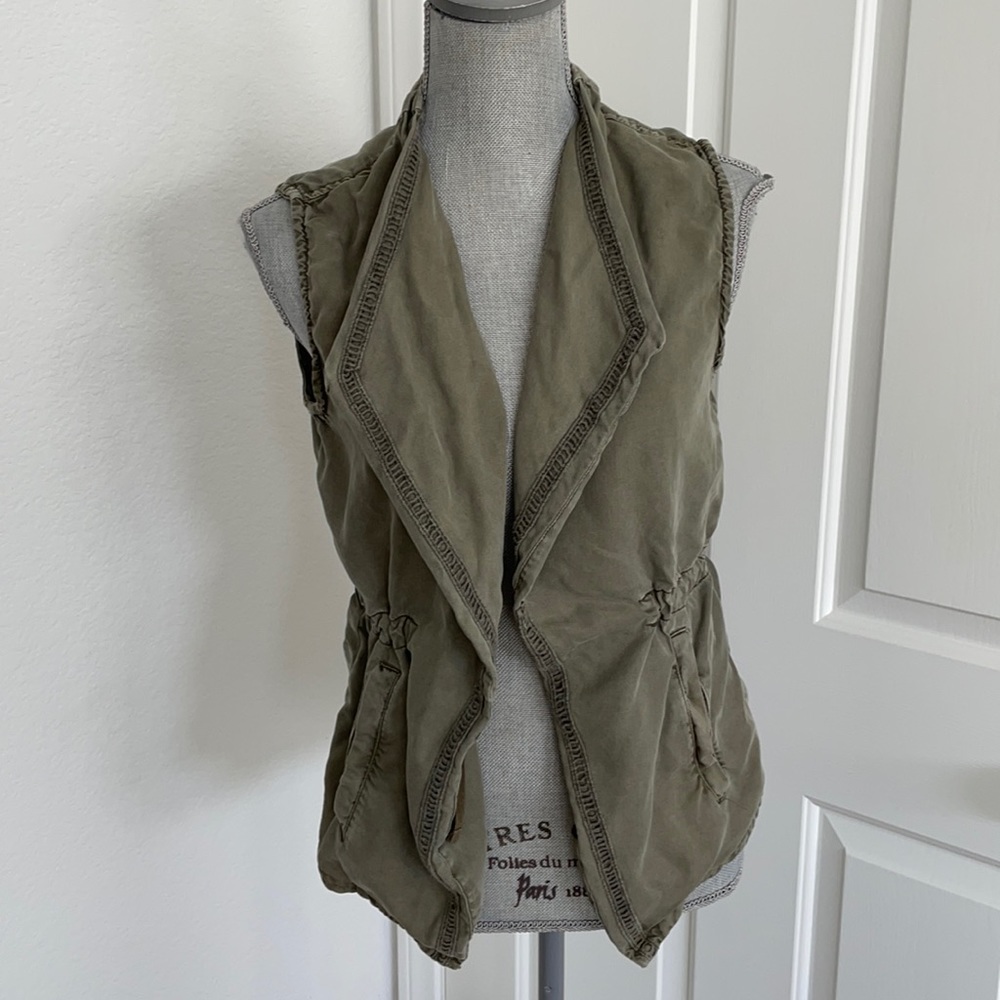 Max Jeans utility flap tencel vest